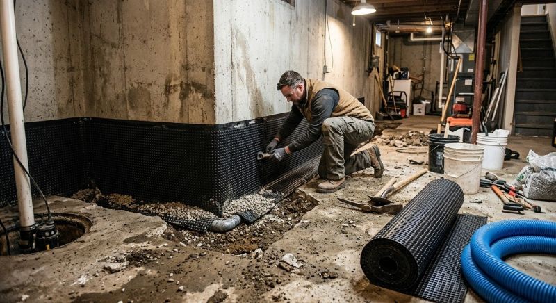 Basement Concrete Installation in Canton, GA