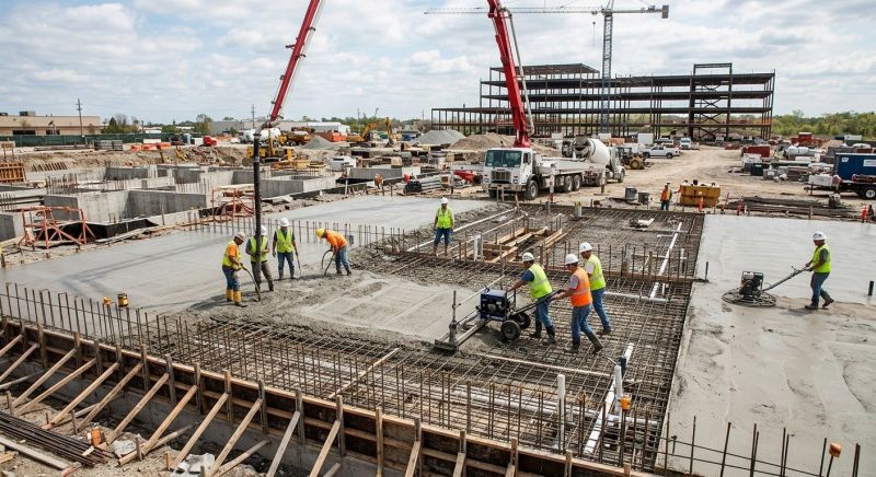 Commercial Slab Construction in Auburn, GA