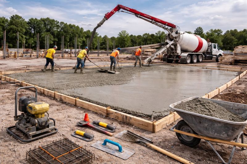 Commercial Slab Installation in Alpharetta, GA