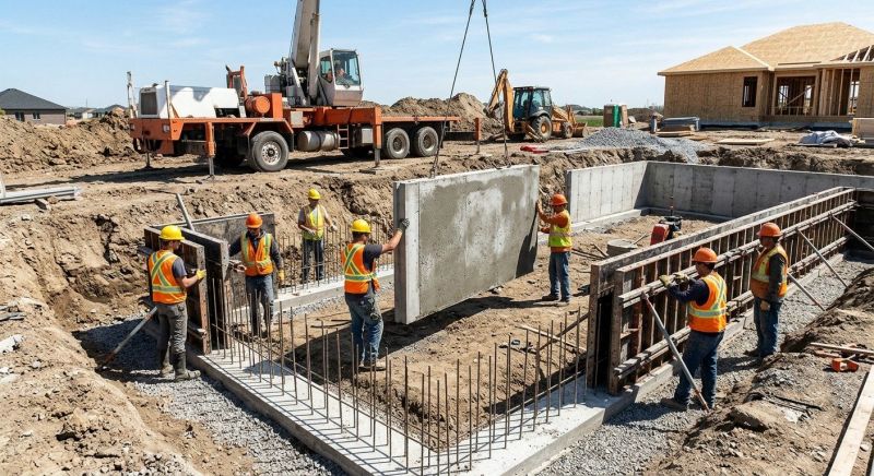 Foundation Wall Pouring in Dekalb County, GA